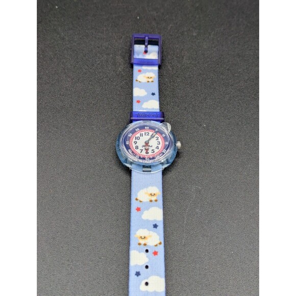 Flik-Flak Swatch Kids Fluffy Dreams Watch Swiss Made Plastic Analog FBNP123C - Picture 1 of 4
